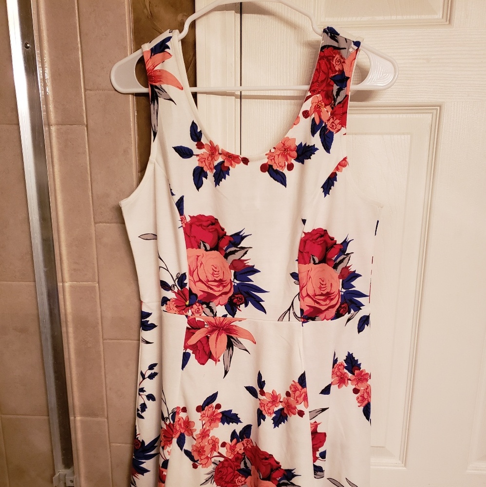 K Jordan cream floral dress L